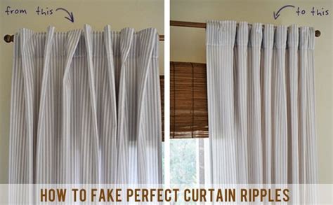 A Quick And Clever Trick For Getting The Perfect Curtain Pleats And Folds