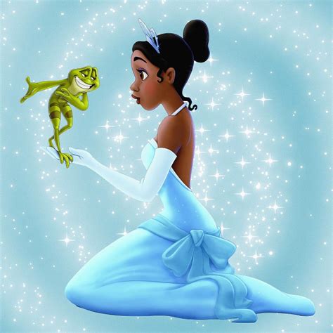 Disney Princess Tiana And Frog Mixed Media By Jared Austin
