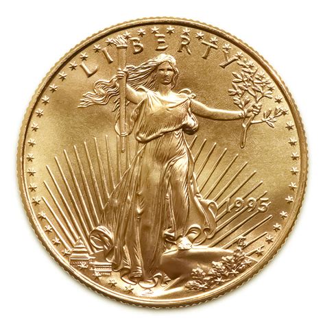 1995 American Gold Eagle 110 Oz Uncirculated Golden