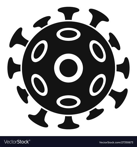 Cancer Cell Icon Simple Style Royalty Free Vector Image