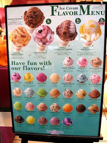 List Of Baskin Robbins Flavors