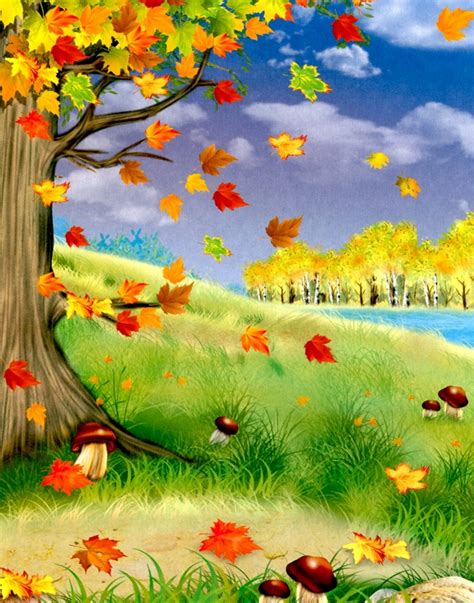 Осенний листопад - картинка №10110 | Printonic.ru