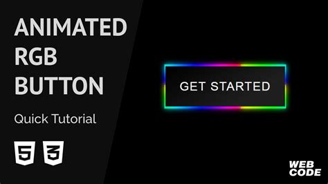 How To Make An Animated Rgb Button With Html And Css In 5 Easy Steps