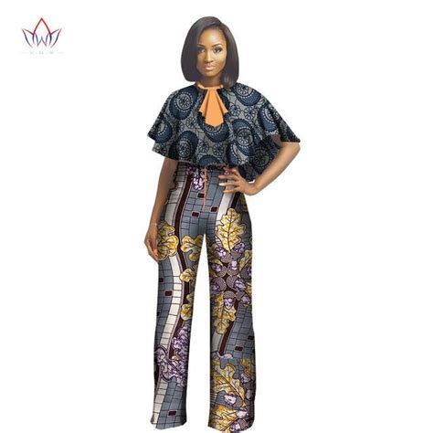 African Dashiki For Women Top And Pants Set Women Suit Traditional African Clothing Print