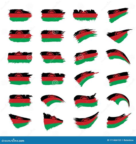 Malawi Flag Vector Illustration Stock Vector Illustration Of Emblem