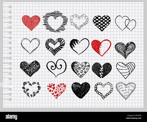 Hand Drawn Hearts Hi Res Stock Photography And Images Alamy