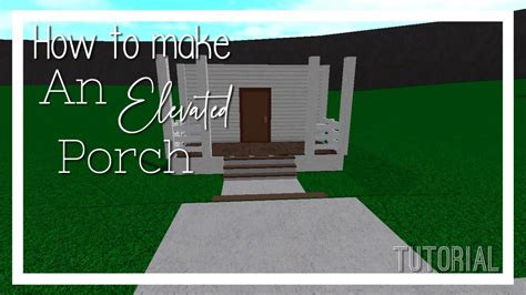 How To Make A Porch In Bloxburg With Advanced Placing Builders Villa