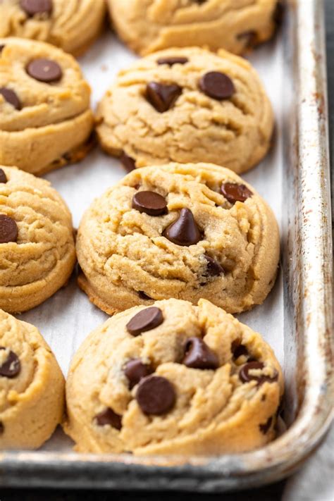 Peanut Butter Chocolate Chip Cookies Df Vegan Simply Whisked