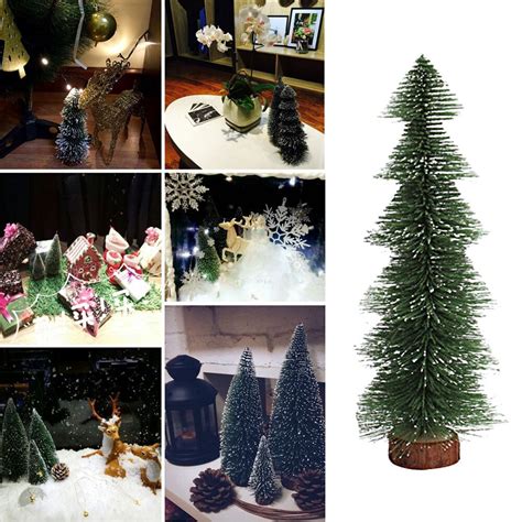 Xmas Decoration 1pc Plastic Mini Christmas Tree Stick White Cedar