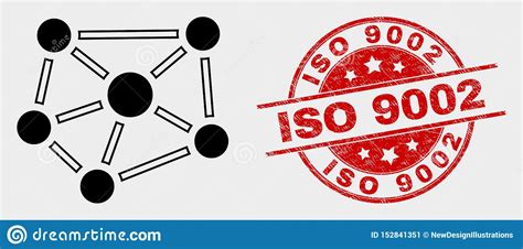 Vector Relations Icon And Distress Iso 9002 Seal Stock Vector