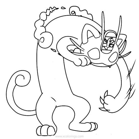 Meowth Pokemon Coloring Pages For Kids Pokemon Characters