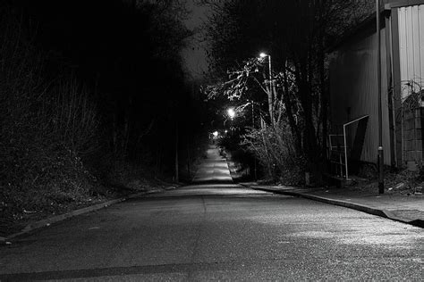 Lonely Street At Night Photograph By Watto Photos Fine Art America