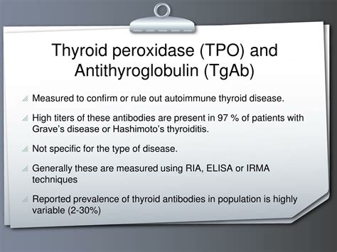 Thyroid Peroxidase High Impressed Rules