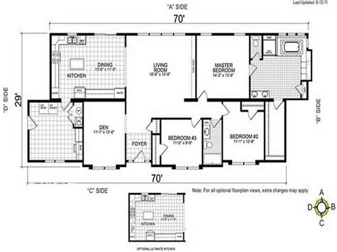 Home Remodeling Double Wide Mobile Floor Plans Side - Kaf ...