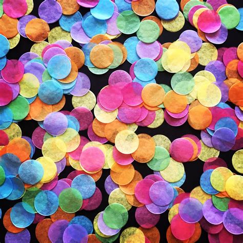 Jumbo Colourful Tissue Paper Confetti Etsy