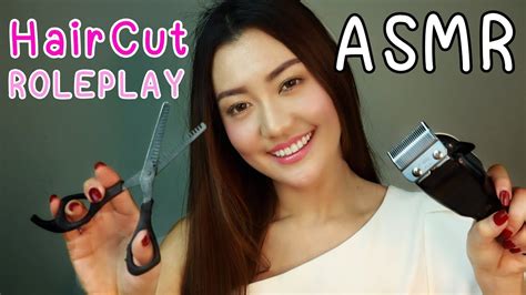 Asmr ไทย ตัดผมชาย ช่วยผ่อนคลาย Asmr Haircut Roleplay Scissors Comb Hair Brushing For Relax