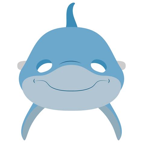 Dolphin Mask Template Free Printable Papercraft Templates