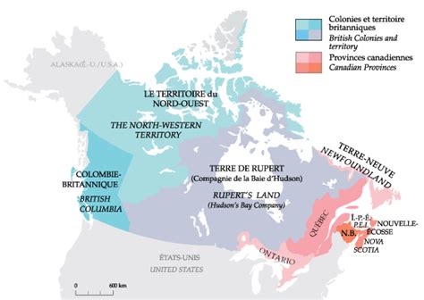 Canadian Geographic Historical Maps 1867 British North America
