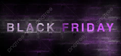 Black Friday Banner With Neon Effect Background Marketing Big Sale