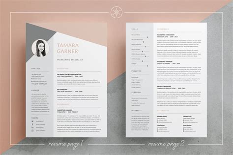 Resume/CV | Cover letter | Easy to edit templates | 3 Page ...