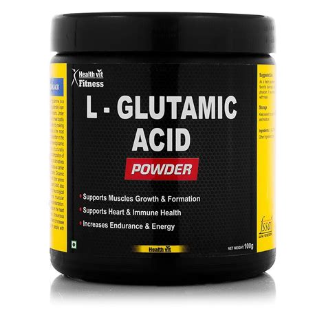 Healthvit Fitness Glutamic Acid Powder 100GMS. Medindia e ...