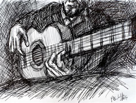 The Spanish Guitarist Drawing By Paul Sutcliffe