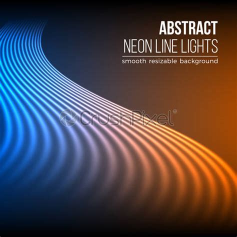 Bright Shiny Neon Lines Background Stock Vector Crushpixel