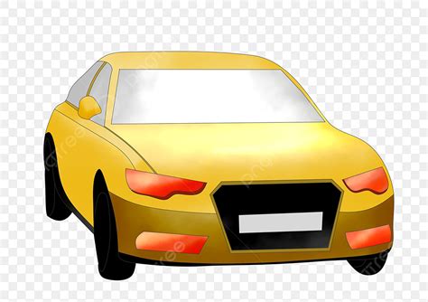 Car Front View Clipart Transparent Background Yellow Car Front View