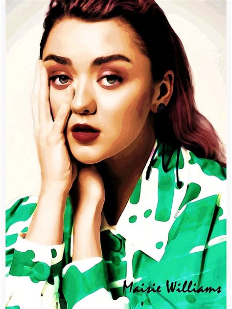Maisie Williams Digital Art Poster For Sale By Celebmash Redbubble