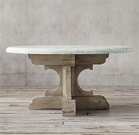 french bastide oak marble  dining table