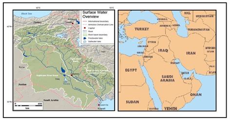 Tigris And Euphrates River World Map