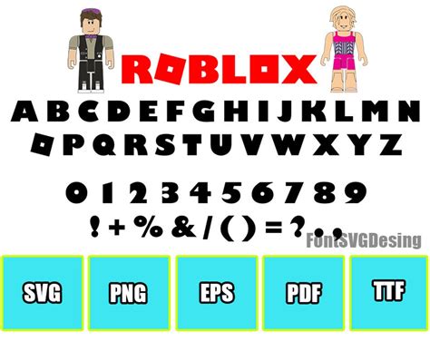 Roblox Font Roblox Alphabet Roblox Svg Roblox Letters Etsy