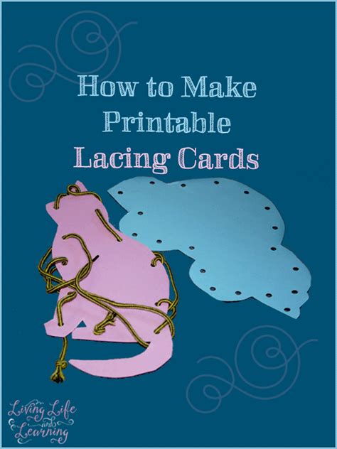 How To Make Your Own Printable Lacing Cards For Kids