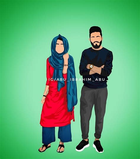 Cute Couple Cartoon Cute Couple Art Cute Love Cartoons Muslim Couple