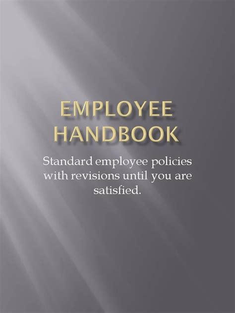 Custom Employee Handbook Writing Small Business Employee Handbook