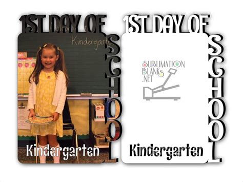 First Day Of School 2nd Grade Picture Frames Sublimation Etsy