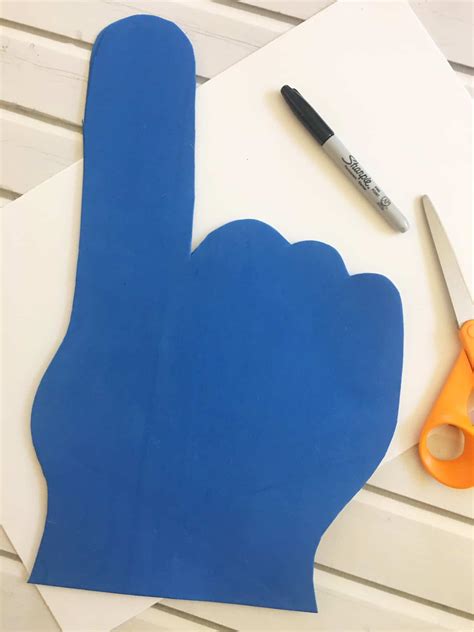 Design Your Own Diy Foam Finger With This Foam Finger Template This Is