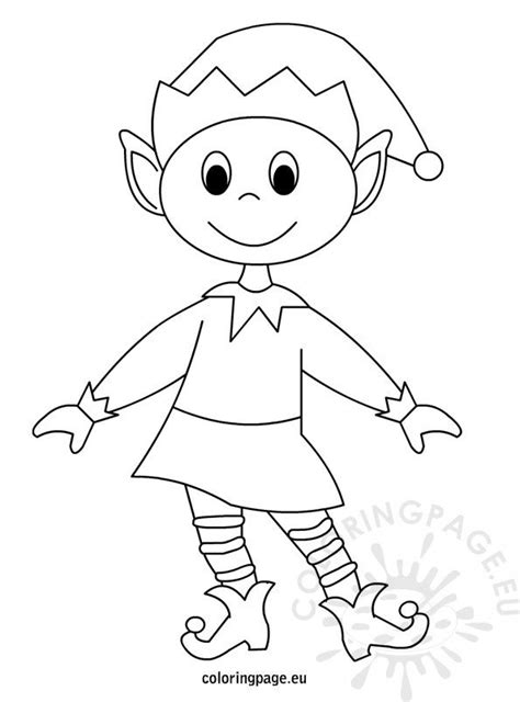 All the elves in this resource pack are doing something different and even includes an elf on a shelf, an elf shouting, and an elf that is looking a bit. Christmas Elf Printable | Coloring Page