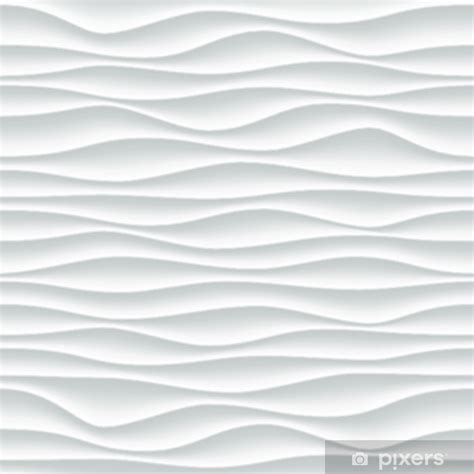 Sticker White Wave Pattern Background With Seamless Wave Wall Texture