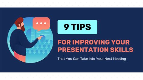 9 tips for improving your presentation skills for your next meeting venngage