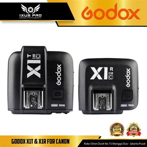 jual godox x1c ttl wireless flash trigger set for canon double transmitter receiver x1