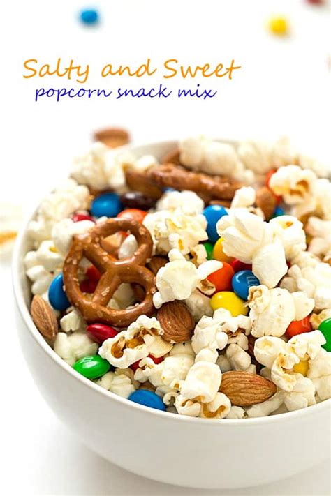 Salty And Sweet Popcorn Snack Mix Gal On A Mission