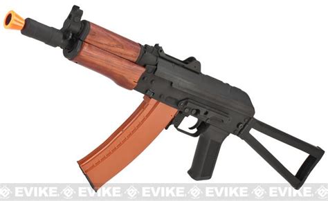 Full Metal Aks 74u Ak 74 Airsoft Aeg Rifle With Real Wood Furniture
