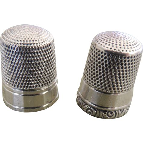 2 Vintage Sterling Silver Thimbles From Handtoheartantiques On Ruby Lane