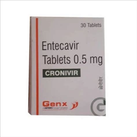 Genx Entecavir 05 Mg Tablets Cronivir At Rs 189bottle In New Delhi