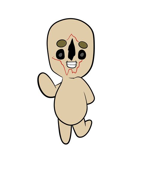 Scp 173 Secure Contain Protect Monster Cute Peanut Sticker By