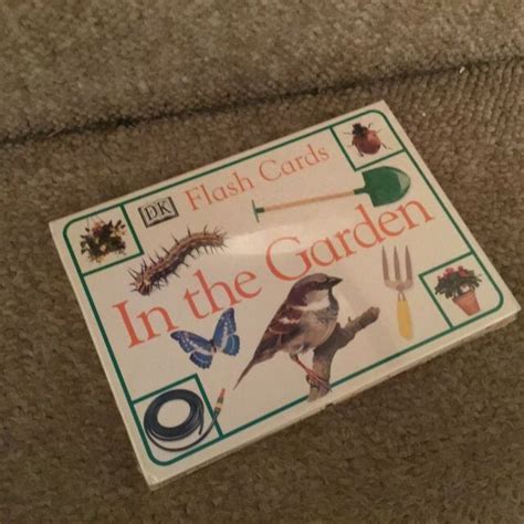 New In The Garden Flash Cards D K Dk © 1996 7 X 5 Rare