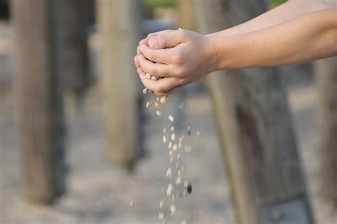 Sand Stream In Hand Free Image Download