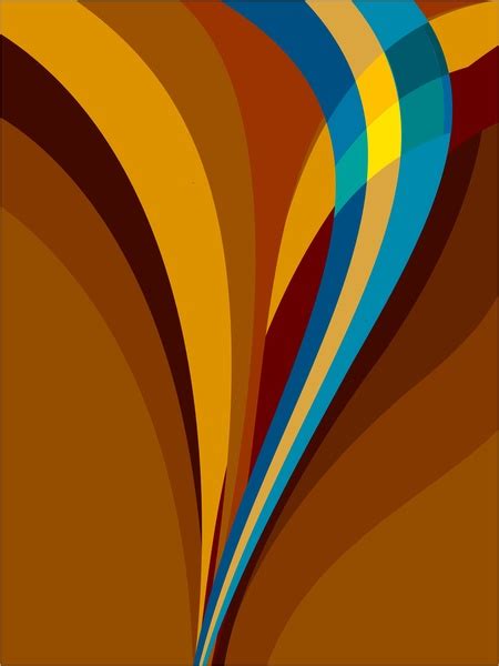 Colorful Abstract Vector Curved Lines Design Vectors Graphic Art
