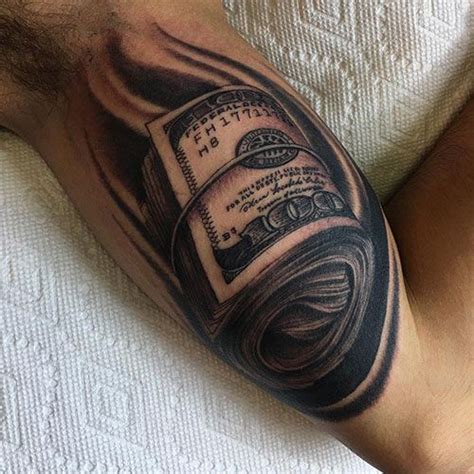This tattoo featuring hundred dollar bills and obvious bags of money also focuses on the words this personalized tattoo indicates an entire life. 101 Best Money Tattoos For Men: Cool Designs + Ideas (2019 ...